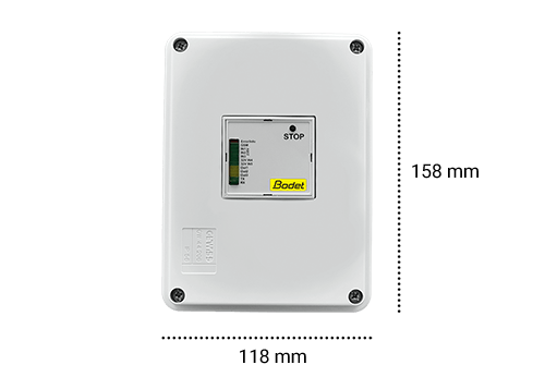 Dimensions Boîtier Commande GSM
