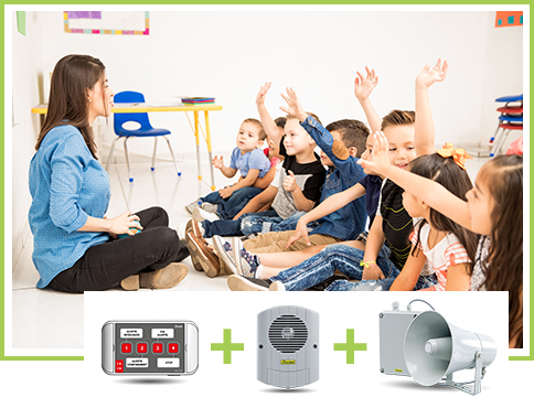 Diffuser une sonnerie interclasse ou une alarme PPMS dans une petite école