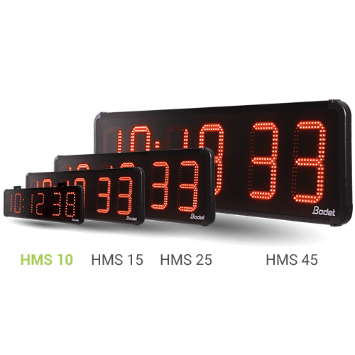 Outdoor LED clock: Digital clock for travellers HMS LED 10
