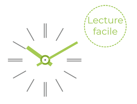 Une lecture facile pour l'horloge Profil TGV 930