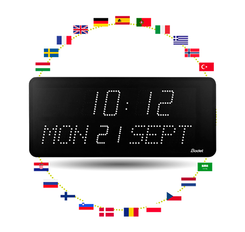 LED-Uhr Style 10 Date – Datumsanzeige in verschiedenen Sprachen LED-Uhr Style 10 Date – Datumsanzeige in verschiedenen Sprachen