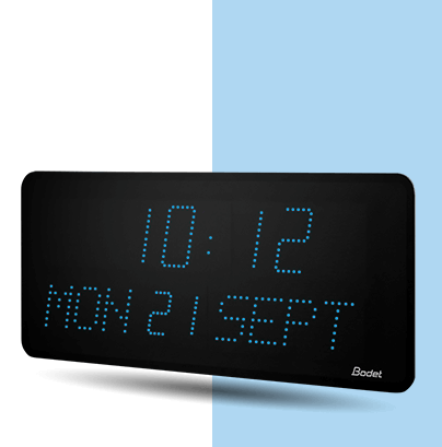 LED-Uhr Style Date blau LED-Uhr-Style-10-Date