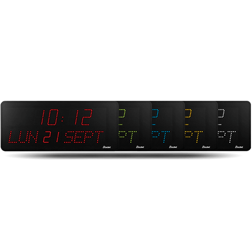 Style 10D LED clock: finance aHorloge LED Style 10D : secteur de la finance et du transportnd transport sector Style 10 Date