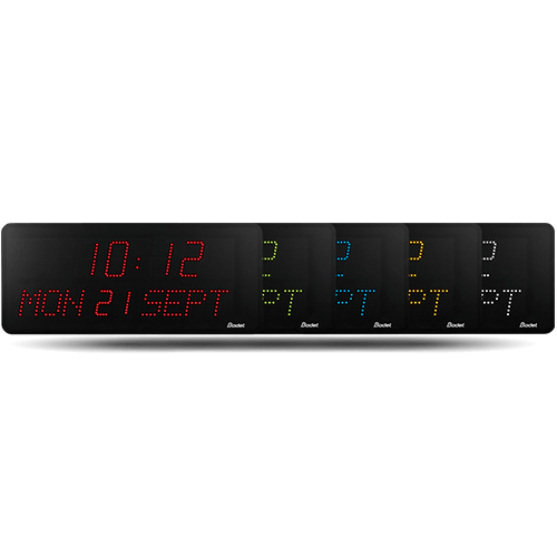 LED-Uhr Style 10D: Finanz- und Transportsektor Style 10 Date