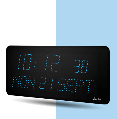 Blue style 10s LED clock Style-10s-Date LED-clock