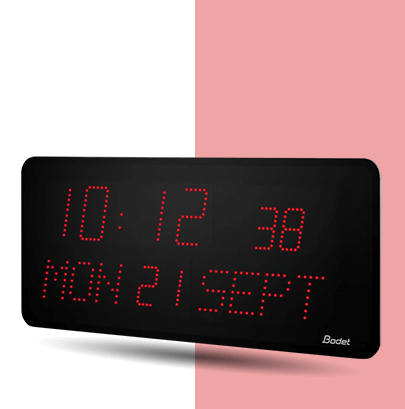 Red style 10s Date LED clock Style-10s-Date LED-clock