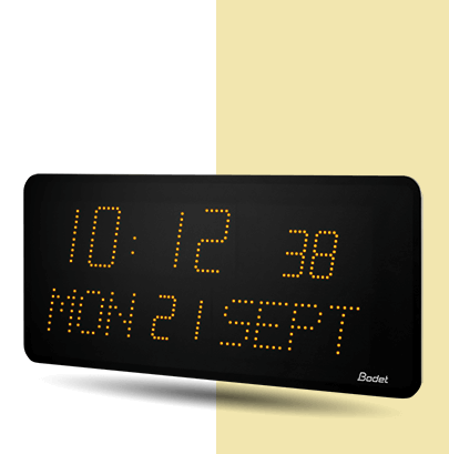 Yellow style 10s Date LED clock Style-10s-Date LED-clock