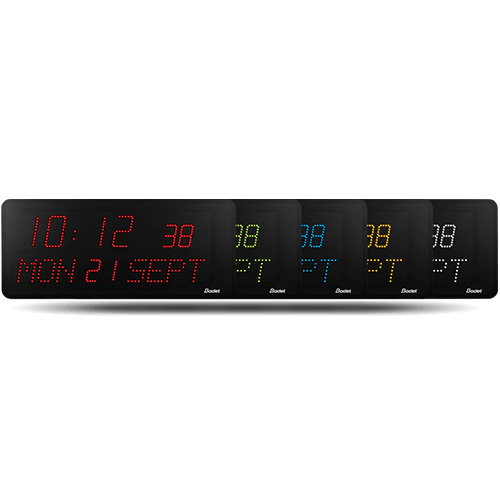 Style 10S Date LED clock: digital clock with date, week Style 10S Date