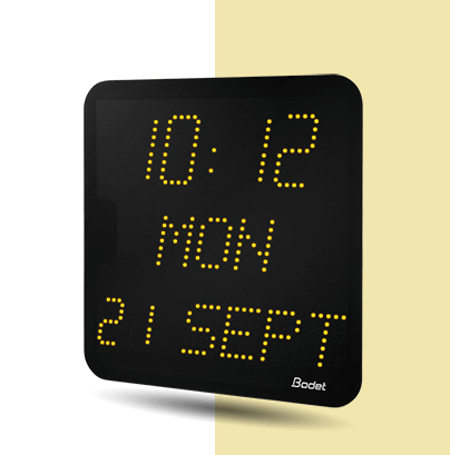 LED-Uhr Style 7 Date gelb LED-Uhr-Style-7-Date