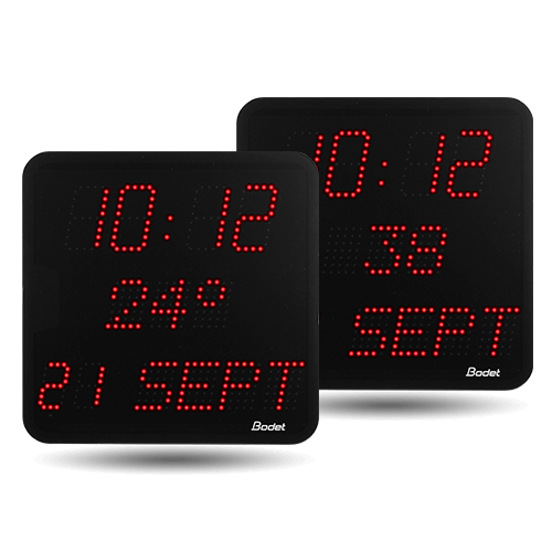 LED-Uhr Style 7 Date: Digitaluhr mit Datum, Woche Style 7 Date