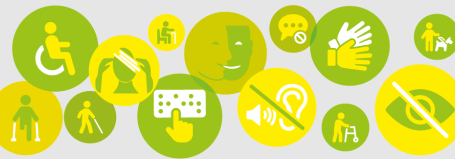 Pictogrammes des handicaps pour l'accessibilité des alertes PPMS et PSE en ERP