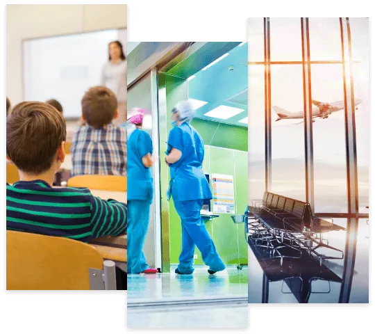 Tailor-made Bodet Time equipment according to the business sector