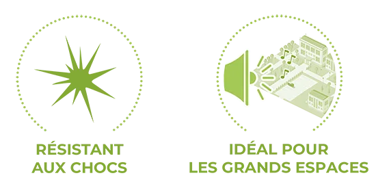 Le haut-parleur Harmonys extérieur conçu pour les grands espaces