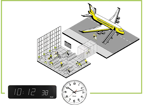 Isométrie salle embarquement