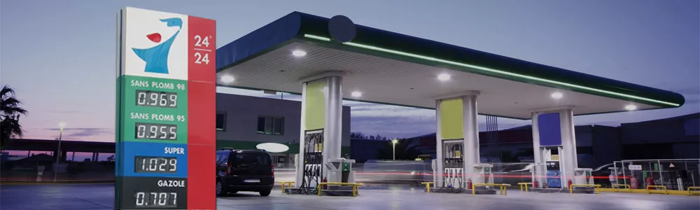 Motorway station display