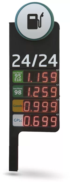 LED fuel price display Bodet LED fuel price display Bodet