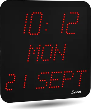 LED-Innenuhr im 7D-Stil