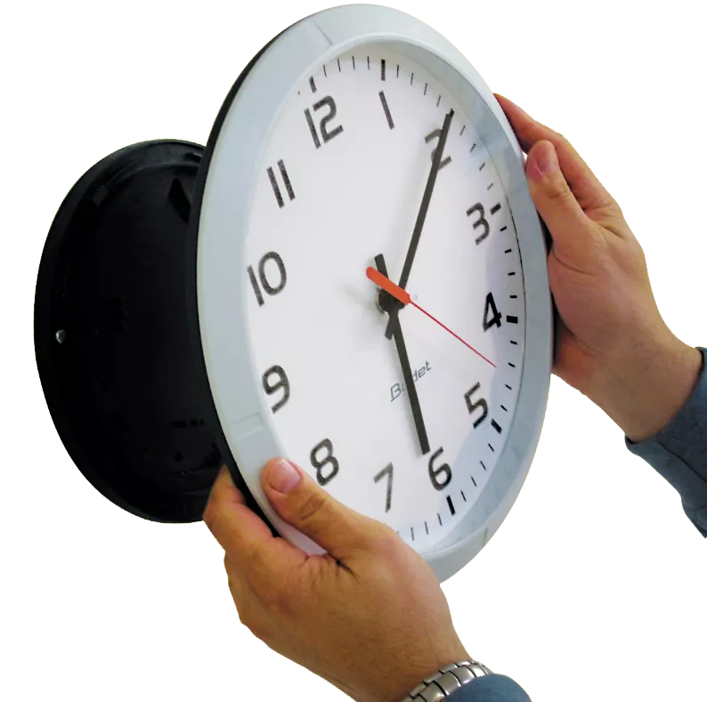 Analogue clock Wall bracket profile Profil 900 support mural