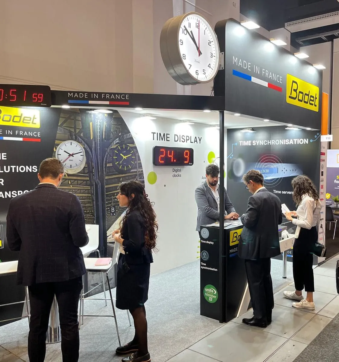 Les équipes Bodet Time présentes au salon Innotrans 2026