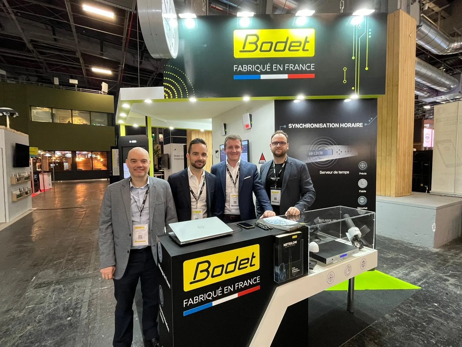 Les équipes Bodet au salon Expoprotection