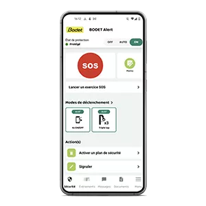 Informations application mobile Bodet Alert