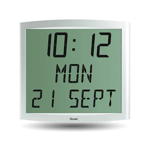 LCD-Digitaluhr für den Innenbereich mit fester oder wechselnder Anzeige Cristalys Date