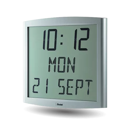 LCD-Digitaluhr für den Innenbereich mit fester oder wechselnder Anzeige Cristalys Date
