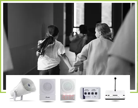 Which equipment to choose to set the pace of the school's daily life and inform students and teachers of an alert? Which equipment to choose to set the pace of the school's daily life and inform students and teachers of an alert?