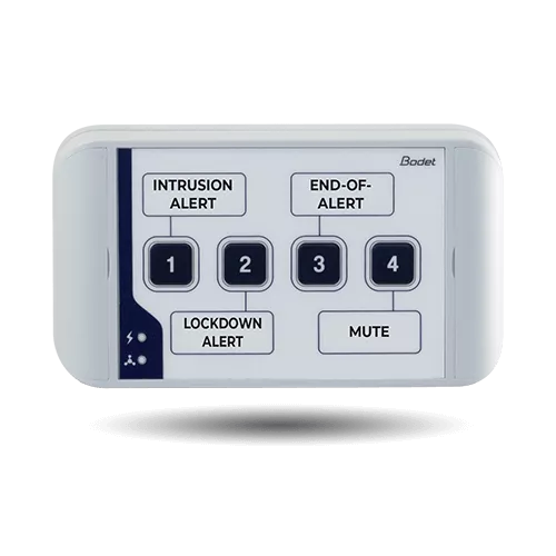 Trigger messages, melodies or alerts with a box Harmonys IP button box