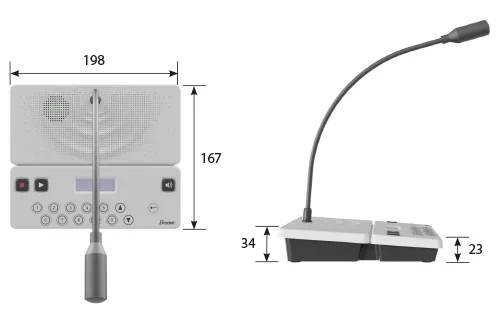 Bodet Harmonys IP Multizone Microphone