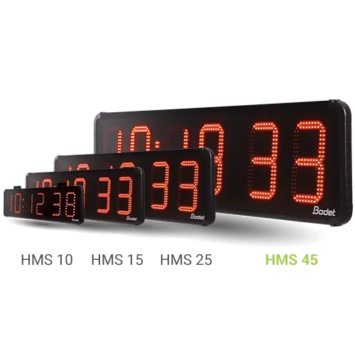 Horloge LED extérieure pour décomptage dans les grands lieux HMS LED 45