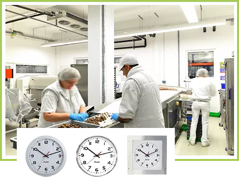 The advantages of analogue clocks for the food industry The advantages of analogue clocks for the food industry