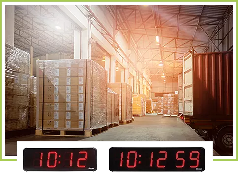 Broadcast legible time in an outdoor environment Broadcast legible time in an outdoor environment