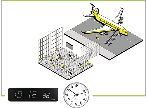 Isométrie salle embarquement