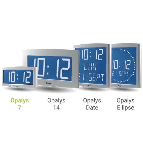 Horloge LCD rétro éclairée basse consommation Opalys 7 Opalys 7