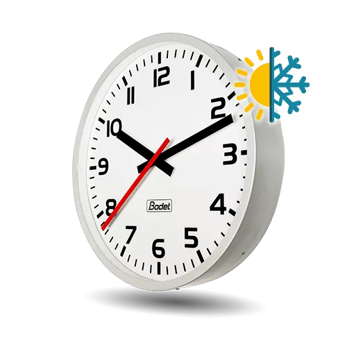 Horloge analogique métallique pour gares fluviales et routières Profil 760