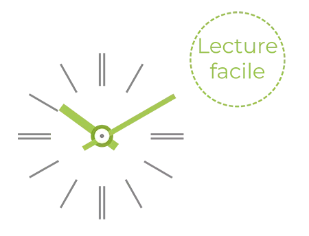 Une lecture facile pour l'horloge Profil TGV 930
