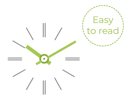 Easy reading for the Profil TGV 930 clock