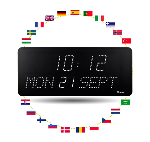 LED-Uhr Style 10 Date – Datumsanzeige in verschiedenen Sprachen LED-Uhr Style 10 Date – Datumsanzeige in verschiedenen Sprachen