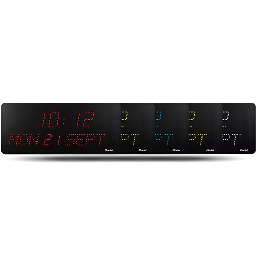 LED-Uhr Style 10D: Finanz- und Transportsektor Style 10 Date