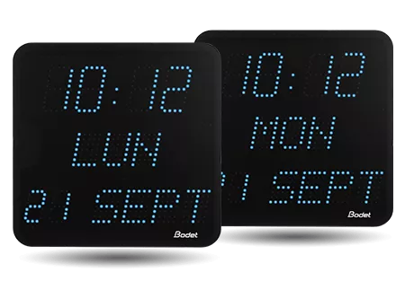 Liste des caractéristiques de l'horloge à led style 7 date