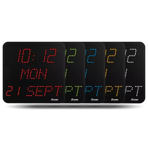 LED-Uhr Style 7 Date: Digitaluhr mit Datum, Woche Style 7 Date