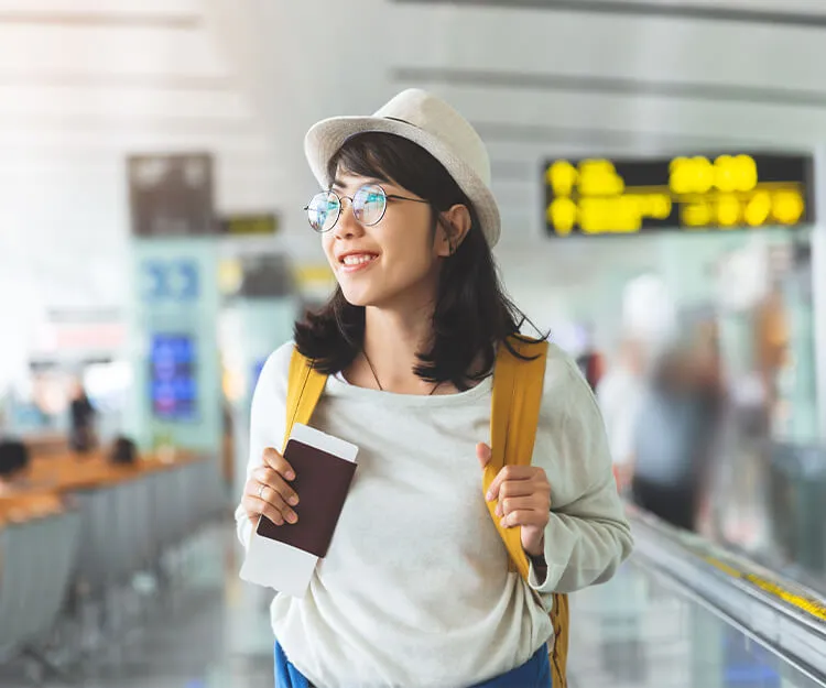 Travelers at the airport
