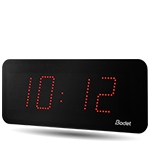 horloge led style 10 rouge bodet